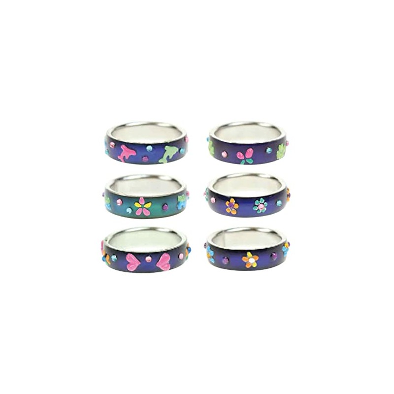 bb-Klostermann Girls' Mood Ring Flower Size 54, Animal