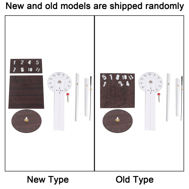 Frameless Wall Clock Deer Head 3D Effect Self Adhesive DIY