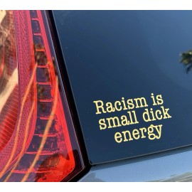 Unbranded Speak Truth: Anti-Racism Vinyl Decal with Attitude | Racism Is Small Dick energy