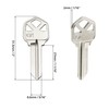 QWORK Blank Key Blanks, Pack of 100 Copper Structures Key