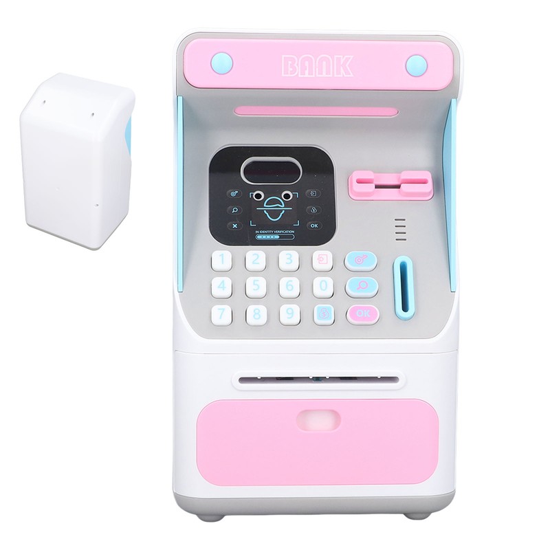 Kids ATM Savings Money Bank Large Capacity Password Safe Face