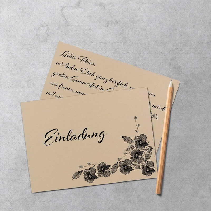 50 Sheets DIN A5 Paper - Caramel - 120 g