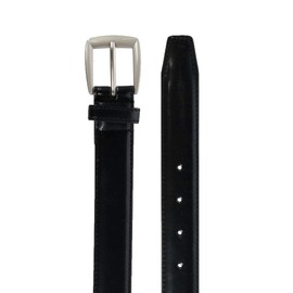 CTM cinturón de piel 1 1/10,2 cm Basic Vestido para hombre, Negro