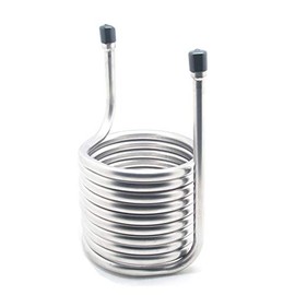 QiiMii Stainless Steel 304 Condensing Coil - 6" x 6" x 10" - 1/4" FNPT