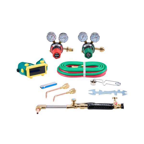 VEVOR Oxygen Acetylene Torch Kit 12PCS Gas Welding Cutting Torch