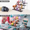 Acrylic Riser Display Stand, Black 4 Tier Cupcake Stand Display
