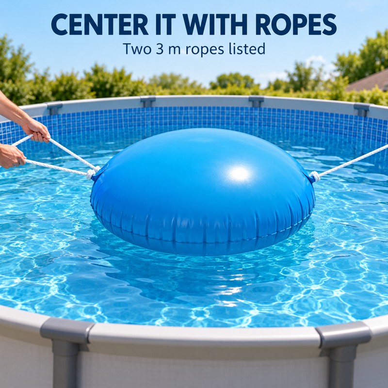 5 x 5 Ft Round Winter Pool Pillow, Inflatable PVC