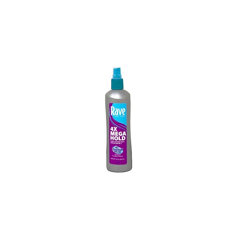 Rave 4X Mega Hairspray with Clima Shield 11 oz (Pack