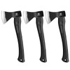 WICING Throwing Axe - 3 Pack, 15-inch Camping Hatchet, Carbon