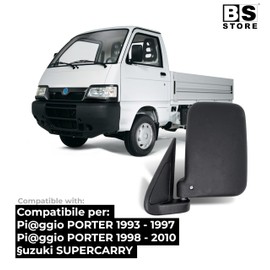 BSSTORE Außenspiegel schwarz für PORTER 1993-2010 mit manueller Einstellung (links - Fahrerseite)