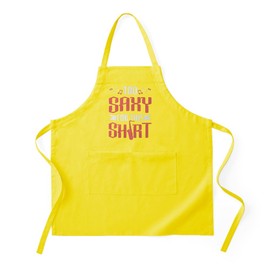 CafePress Saxophonist Too Saxy for This Shirt Saxophone Kitchen Apron with Pockets, Grilling Apron, Baking Apron