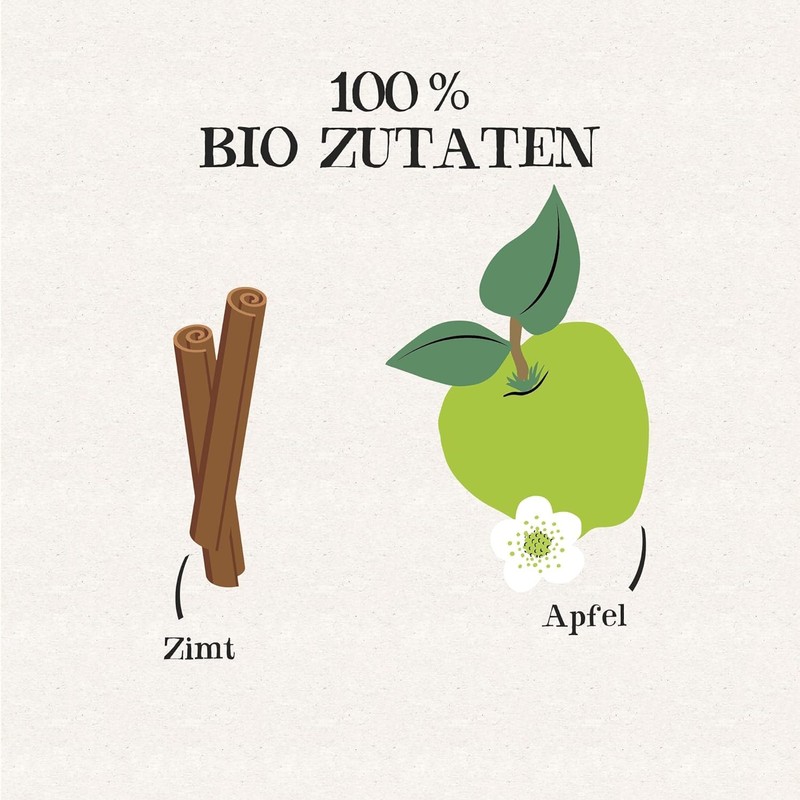Cupper Bio-Früchtetee "Winter Strudel", 20 ungebleichte Teebeutel, umweltfreundlich, fair gehandelt