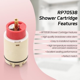 RP70538 Single Function Pressure Balance Cartridge Replacement, Cartridge Replacement Compatible with Peerless and Delta Single Handle Tub/Showers Faucet