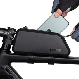 Rhinowalk Bicycle Bag Frame Bag 1.5 L Waterproof Bicycle Front Bag Top Tube Bags Handlebar Bag Bicycle Accessories Black 1.5 L