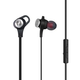 Phiaton C530S In Ear Stereo Earbuds Headphones Wired Earphones with Microphone and Controller, Extra Bass, Black