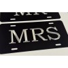 Diamond Etched Products Mr & Mrs Car Tag Set of