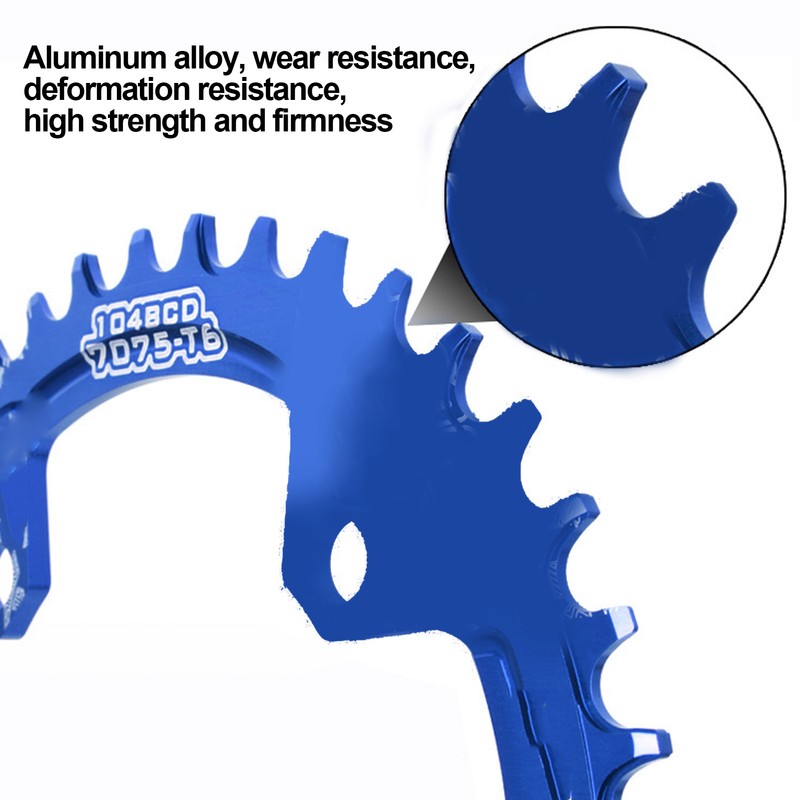 FMFXTR Bicycle Single Chainring Bike 104 BCD 40T Round Narrow