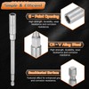 sourcing map 3pcs Nut Driver Drill Bit 8-12mm Metric Impact