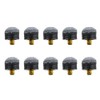 Hao Pro 13mm Diameter Screw-on Pool Cue Tips Easier Control Balanced Shape Efficient Replace Prevent Noise Leather House Bar Billiard Stick Tip Replacement Blue 10 PCS for Casual Professional Player