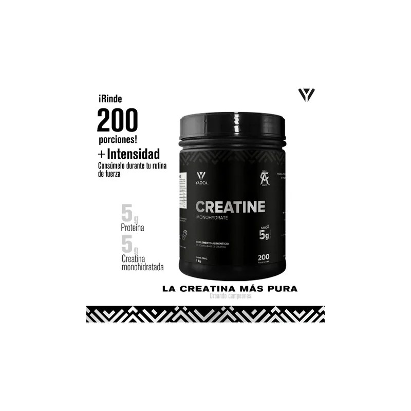 Suplemento Alimenticio Yaoca Creatina Monohidratada Natural
