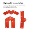 2Pcs New Attic Ladder Hinge,Aluminum Step Ladder Hing Kit