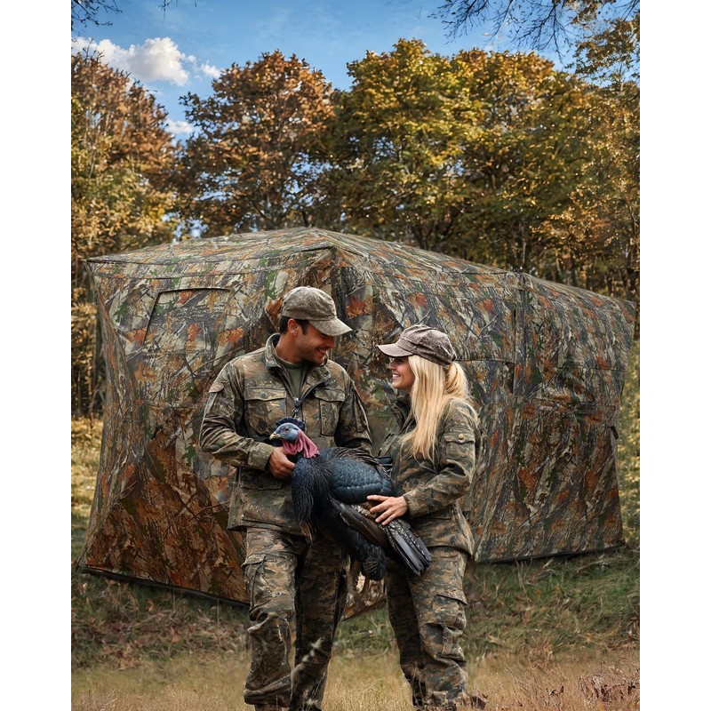 Hunting Blind 270 Degree See Through Ground Blind for Deer