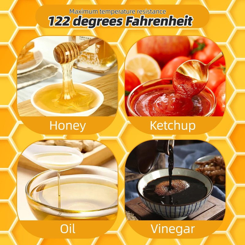 PPXHFV 24 Pack Honey Bottle, Honey Bottles Squeeze 16 oz,With