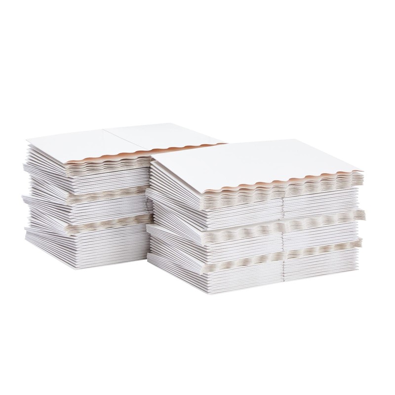 100 Pack Mini Popcorn Boxes for Party, Bulk White Popcorn