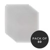 Risch Heavy-Duty 3-Hole Punched Clear Vinyl Page Protectors, Plastic Sleeves