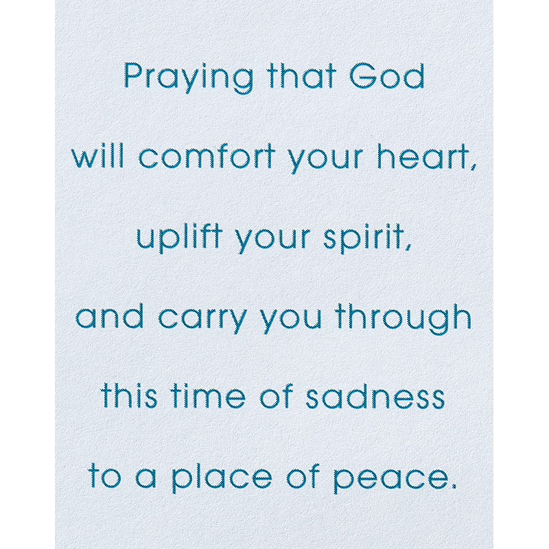 American Greetings Religious Sympathy Card (Faith, Hope, and Love)