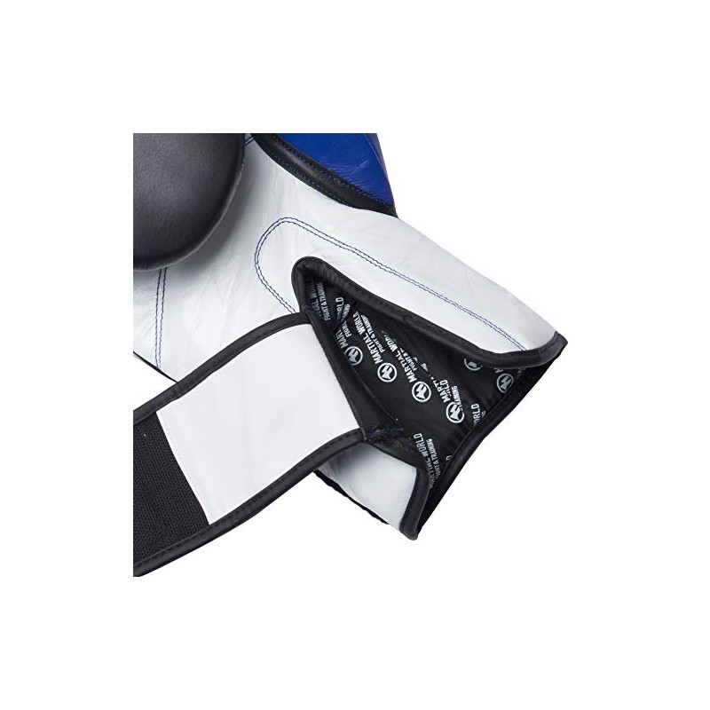 MARTIAL WORLD BASIC GLOVES BOXING BG12-08-BUBK BLUE BLACK 8oz