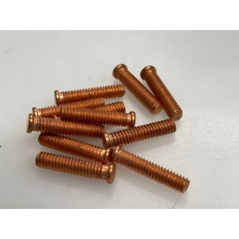 Erico brand 8-32 welding stud 3/4" long copper clad mild steel 100 pc