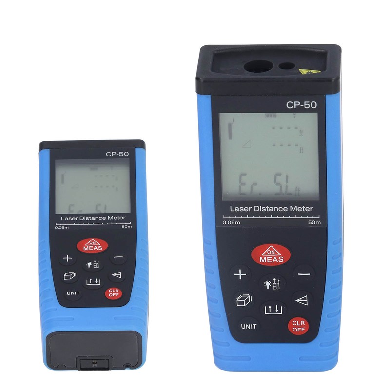165ft Laser Distance Measure M in Ft Handheld Waterproof Laser