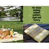 100% Cotton Fabric Gingham Table Cloth 140x160 Rectangular Natural Buffalo
