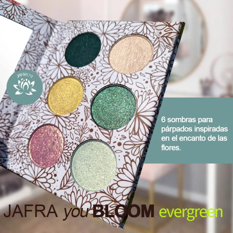 Paleta De Sombras Estuche Jafra Acabados Neon, Mate Nacarado