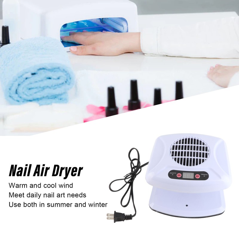 Single Hand Nail Air Dryer Warm Cool Wind Automatic Sensor