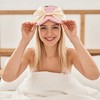 Silk Bow Sleepping Eye Mask - Soft Silk Pink Comfortable