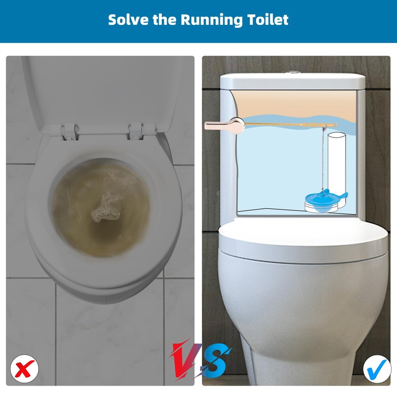 Hibbent 3 Pack Toilet Flapper Replacement, Compatible with Gerber 99-788,