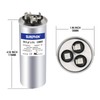 SUREPHON 35+5 uF 35/5 MFD ±5% 370V/440VAC Dual Run Start