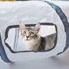 Deofun Cat Tunnel Tube Toys，Tunnels for Indoor Cats, S-Shape White