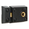 A29 Small 2 3/8 Inch Iron Rim Latch, Black Powder