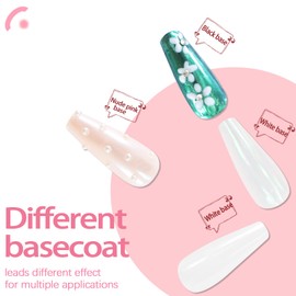 Allstarry White Pearl Chrome Nail Powder, 2 Colors Aurora Powder Metallic Mirror Effect Glitter Powder Pearlescent Ice Transparent Mermaid Pigment Dust for Gel Polish Nail Art- White Pearl Peacock