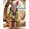 Traditional Culture Sphynx Hairless Cat Cotton T-Shirts Cat Clothes Pet
