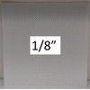 2'x2' White Plastic Perforated Tile with 1/8" Diameter Holes-5 Pack