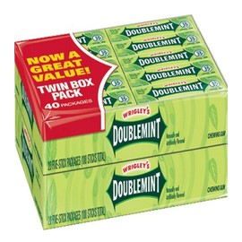 Wrigley Doublemint 5 Stick Gum (40 packs)