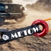 METOWARE Snatch Block Ring, Winch Pulley with 2PC 1/2'' Soft