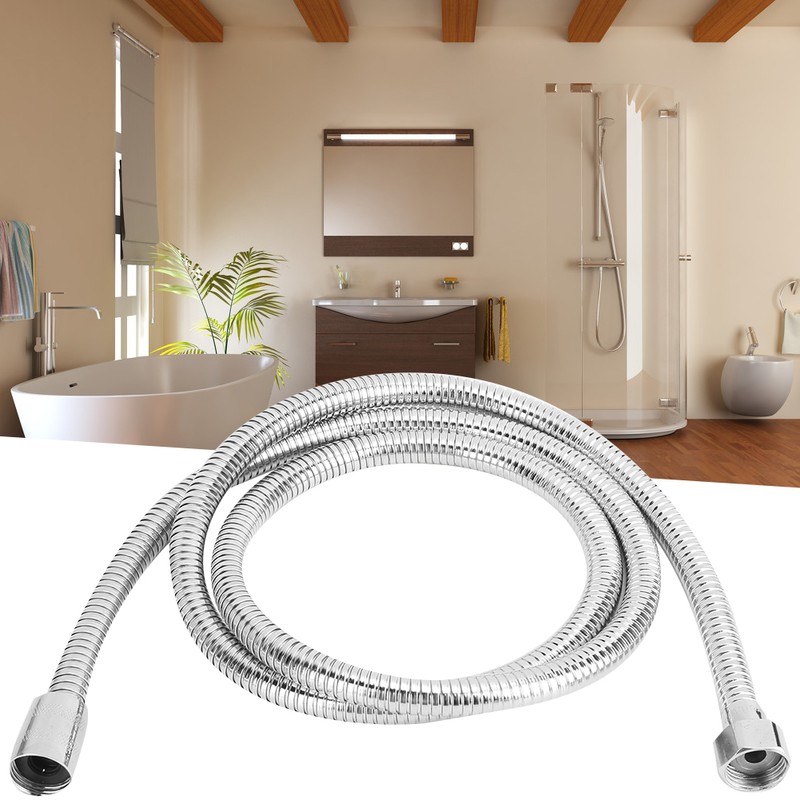 1.5m G1/2in Thread Stainless Steel Shower Hose Household Bathroom Showering
