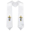 Piecatle Christening Stoles with Cross Shell & Candle Embroidery for