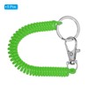 [PATIKIL] Retractable Bull Coil Spring Key Chain 5pcs Anti-lost Key