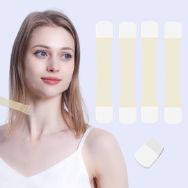 Neck Lift Tapes, Neck Wrinkle Tapes Strong Adhesion Neck Lift Bands for Neck Skin Firming and Lifting Anti-Wrinkle (4pcs elastic neck bands, 20pcs replacement tapes)